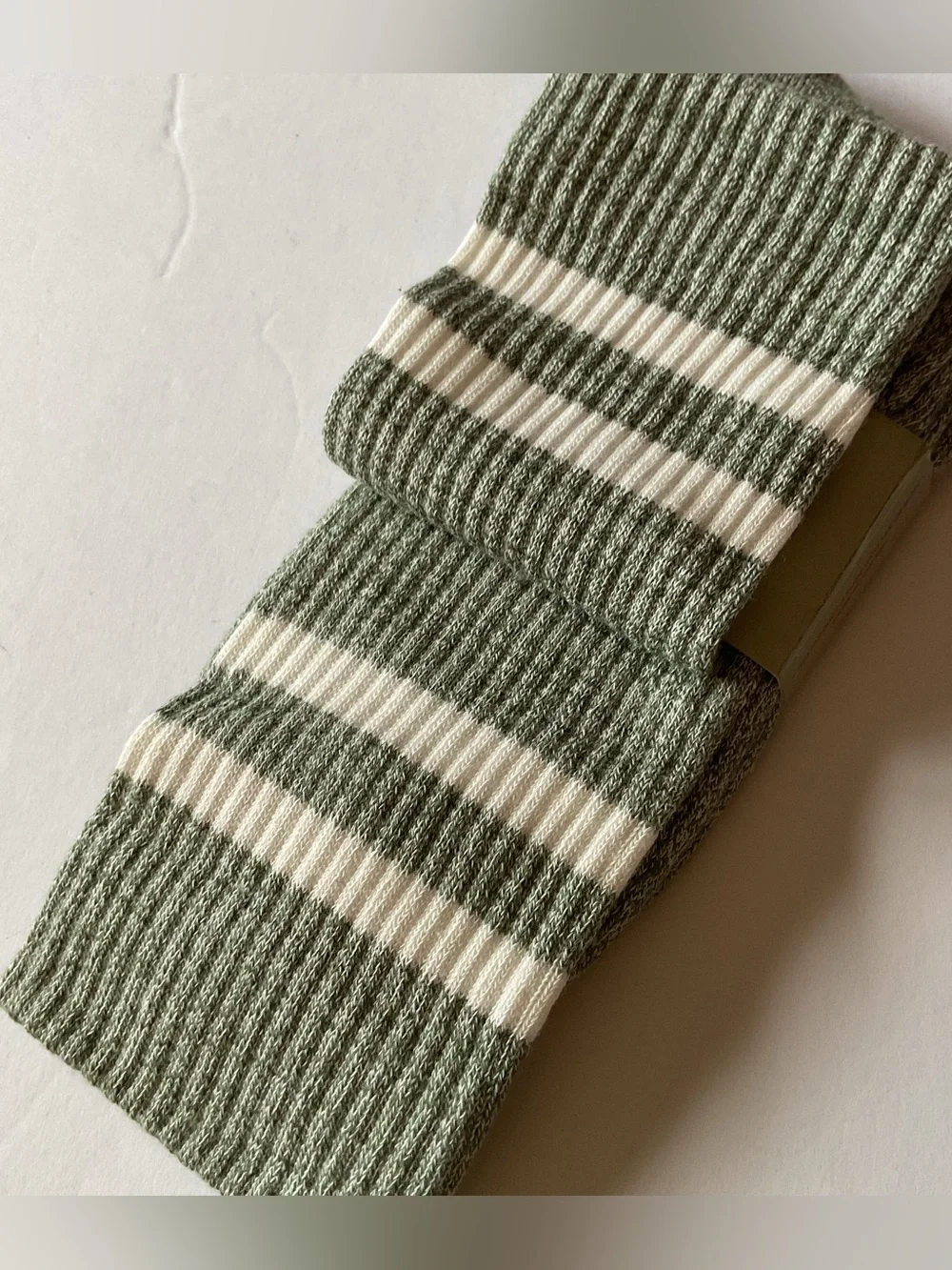 TED BAKER LONDON MENS COTTON TWISTED YARN RIBBED SOCKS GREEN OS NWT